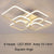 Modern Geometric Led Flush Mount Dimmable Chandelier 