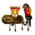 Wall Sconce Stained Glass Tiffany Style Parrot
