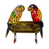 Wall Sconce Stained Glass Retro Tiffany Style Double Birds
