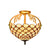 tiffany flush mount ceiling light 