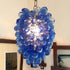 Blown Glass Bubbles Chandelier Purple Grape Shape Balls