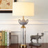 Table Lamp Ceramic And Glass Holder Fabric Shade