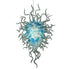Blown Glass Chandelier Ice Blue Chihuly Style Art Decor