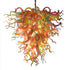 Chihuly Style Blown Glass Chandelier Large Colorful Art Decor