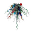 Blown Glass Chandelier Colorful Blooms Chihuly Style Art Decor