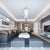 white blown glass chandelier for living room.jpg