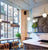 Modern Pendant Light Metal Frame Milk White Opal Glass Lampshade For Bar