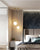 Modern Pendant Light Metal Frame Milk White Opal Glass Lampshade For Bedroom