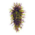 Blown Glass Chandelier Green And Purple Chihuly Style Murano Glass
