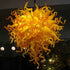 Chihuly Style Murano Blown Glass Chandelier Yellow