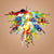 Chihuly Style Blown Glass Chandelier Multi Colors