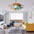 Blown Glass Chandelier Colorful Chihuly Style Murano Glass