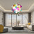 Blown Glass Chandelier Colorful Bubbles Chihuly Style Sculpture