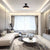 Industrial Ceiling Light Minimalist Flush Mount Black Iron