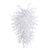 white glass chandelier