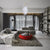 white glass chandelier