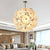 White Blooms Blown Glass Chandelier Murano Glass Plates
