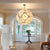 White Blooms Blown Glass Chandelier Murano Glass Plates