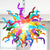 Blown Glass Chandelier Multi Colors Chihuly Style