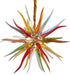 Blown Glass Chandelier Multi-color Chihuly Style