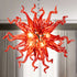 Sputnik Blown Glass Chandelier Red Color D20inch