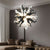 Starburst Blown Glass Chandelier Black And White Hand Blown