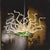 Water Lettuce Blown Glass Chandelier Home Decor