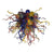 Chihuly type hand blown glass chandelier