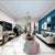 blown glass chandelier for lounge