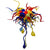 medium size hand blown glass chandelier