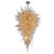semi mounted blown glass ceiling light chandelier