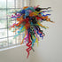 Blown Glass Chandelier Multi Colors Murano Glass Chihuly Style