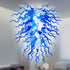Sky And Cloud Chihuly Style Chandelier Blue And Clear White Colors