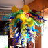 Blown Glass Chandelier Chihuly Style Colorful Murano Glass