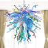 Chihuly Style Blown Glass Chandelier Colorful Curly Glass