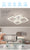 Modern Ceiling Light LED Acrylic Strip With Remote Control Dimmable