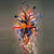 Chihuly Style Colored Glass Wall Light LED Bulbs Hand Blown Glass