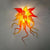 Chihuly Style Colored Glass Wall Light LED Bulbs Hand Blown Glass