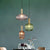Nordic Pendant Light Rib Textured Glass Perfume Bottle Hanging Light