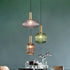 Nordic Pendant Light Rib Textured Glass Perfume Bottle Lampshade