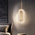 Modern Oval Or Ring Shape Acrylic Crystal Lampshade Pendant Light 