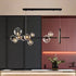Modern Island Lights Glass Globe Shade With Circle LED