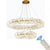 Modern Chandelier Glossy Ice Crystal Wheel For Living Room Hall