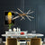 Modern Chandelier Streamlined Linear Rotatable LED Suspension Lamps