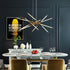 Modern Chandelier Streamlined Linear Rotatable LED