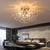 Crystal Chandelier Dandelion Starburst Shape LED Pendant Lighting For Bedroom