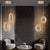 Modern Oval Or Ring Shape Acrylic Crystal Lampshade Pendant Light 