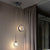 Creative Pendant Light Round Ring Starry Ball Art For Bedside