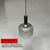 Stylish Pendant Light Rib Textured Glass Perfume Bottle Hanging Light