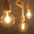 Retro Hemp Rope Vintage Countryside Pendant Lighting Art